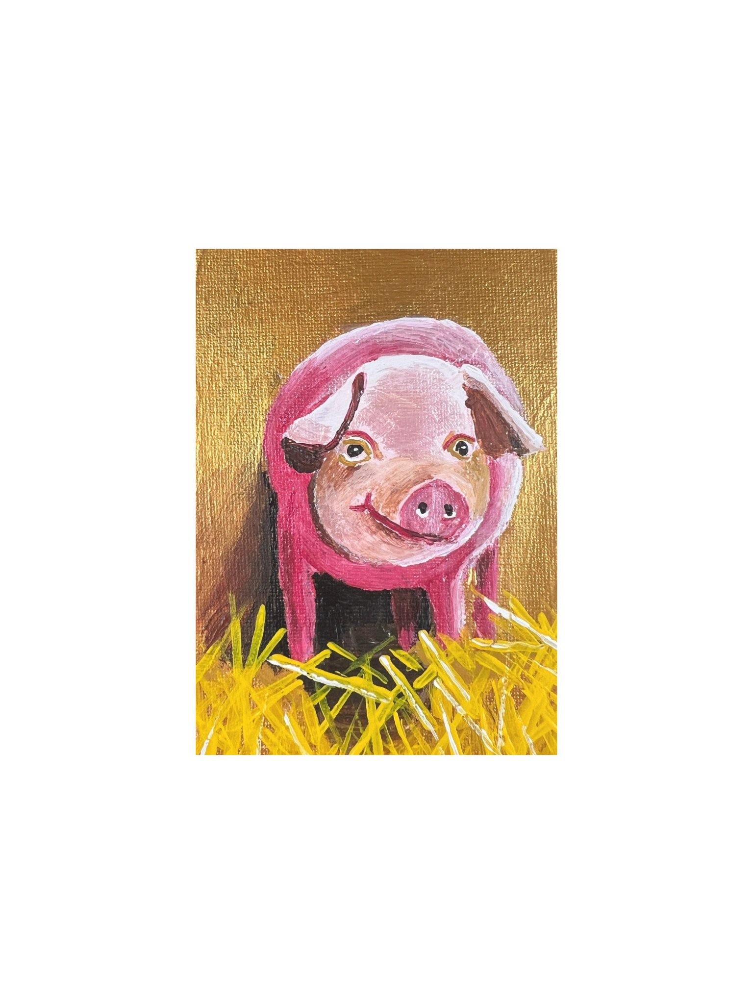 Happy Pig – Art Print product image (5)