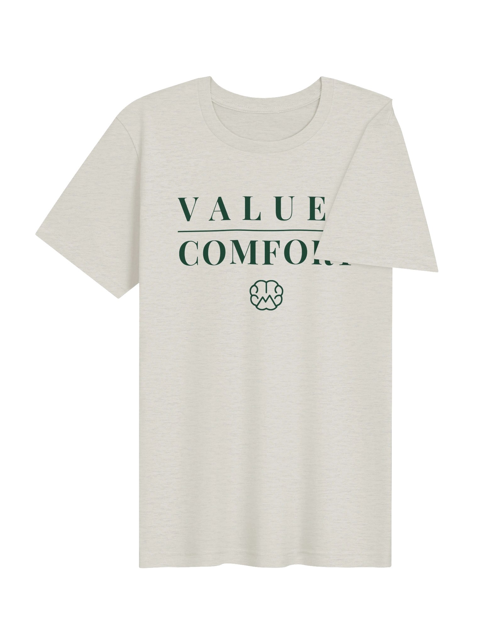 Mindset Evolution — Values Over Comfort Tee (Heather Dust) product image (4)
