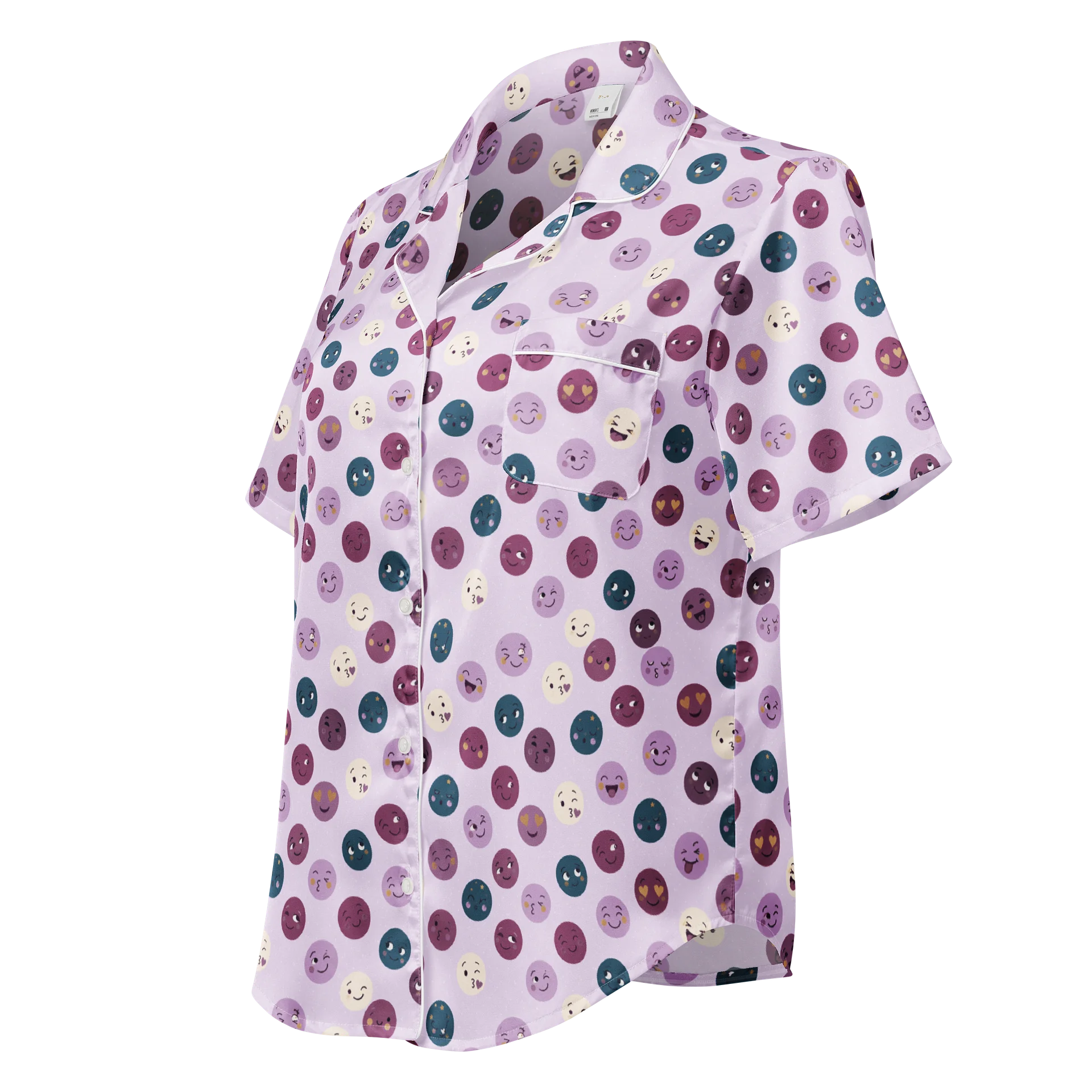 Mood Check Short-Sleeve Pajama Top product image (2)