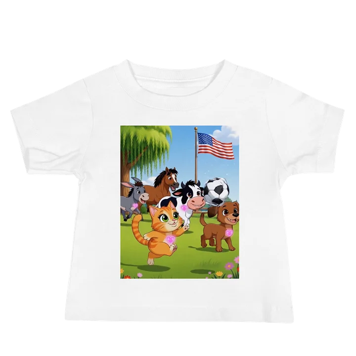 Farm Animal Soccer Baby Tee product image (2)