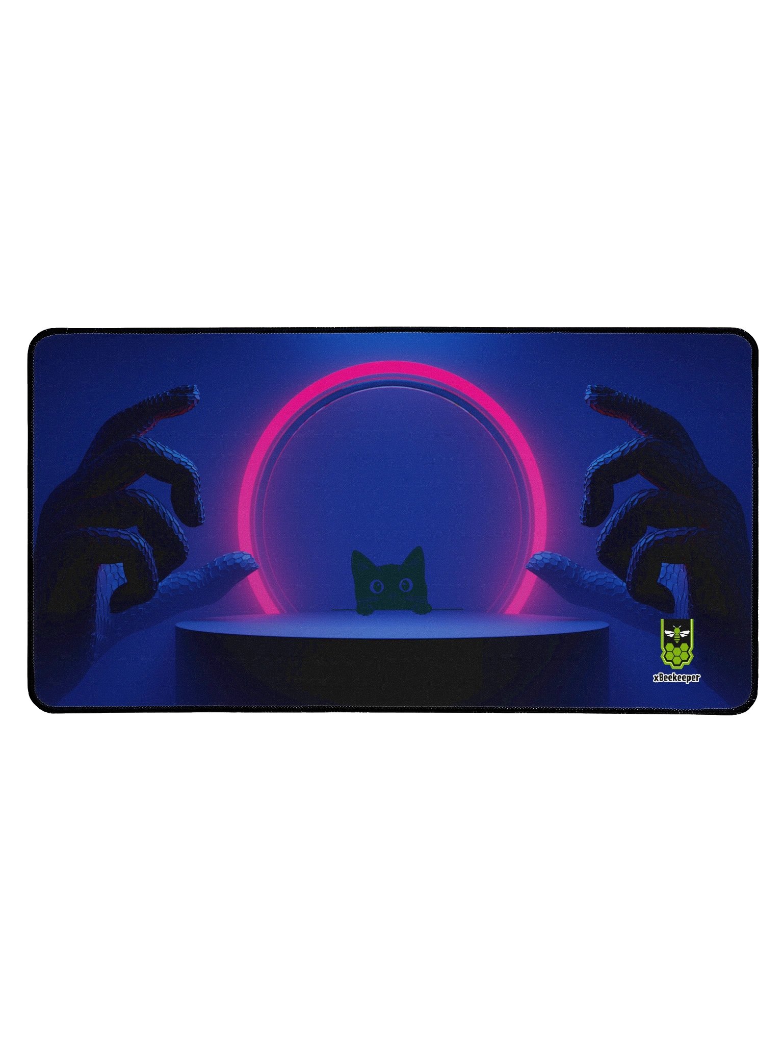 Lurking Cat Desk Mat product image (1)