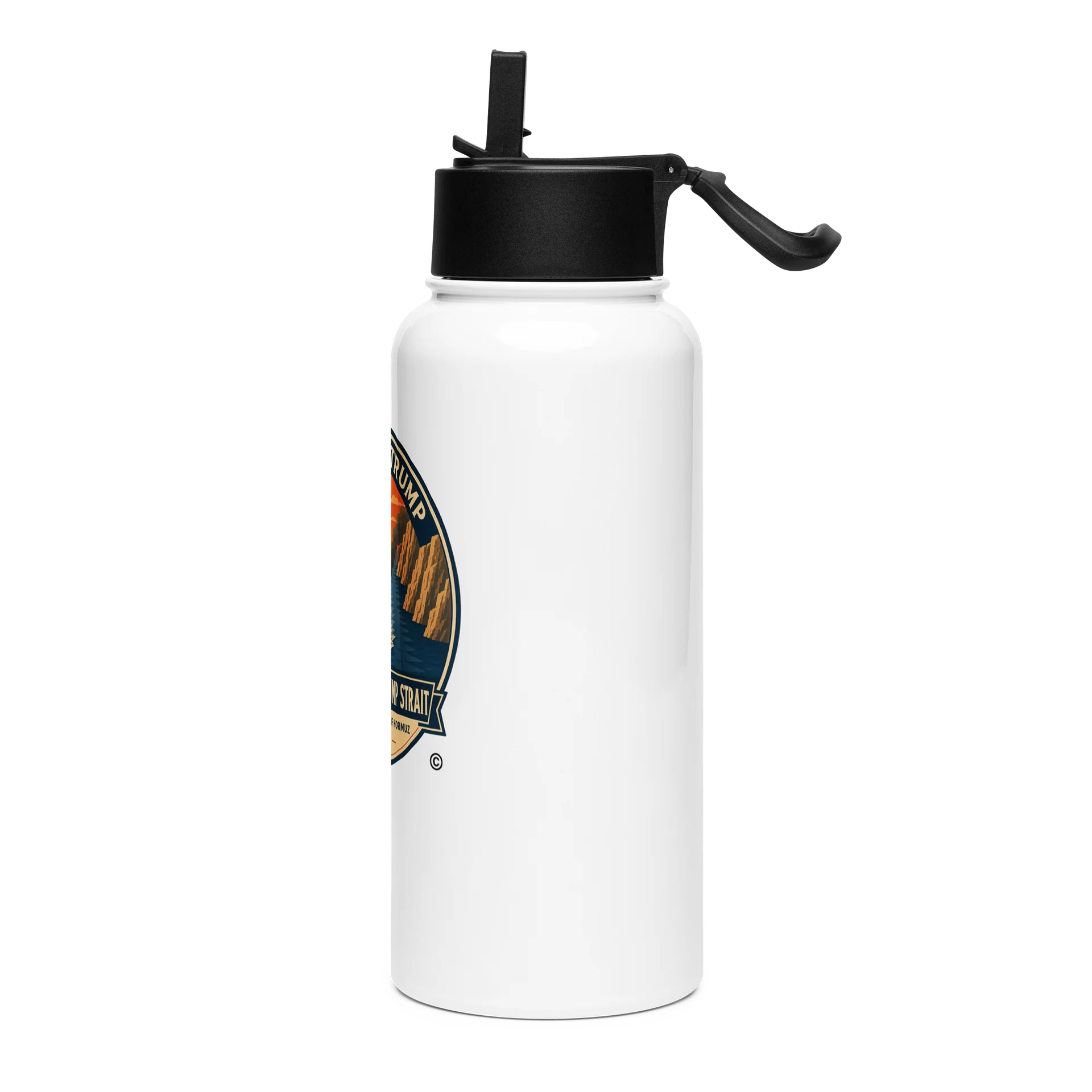 Stainless Steel Water Bottle with a Straw Lid - Donald J. Trump Strait™ product image (3)