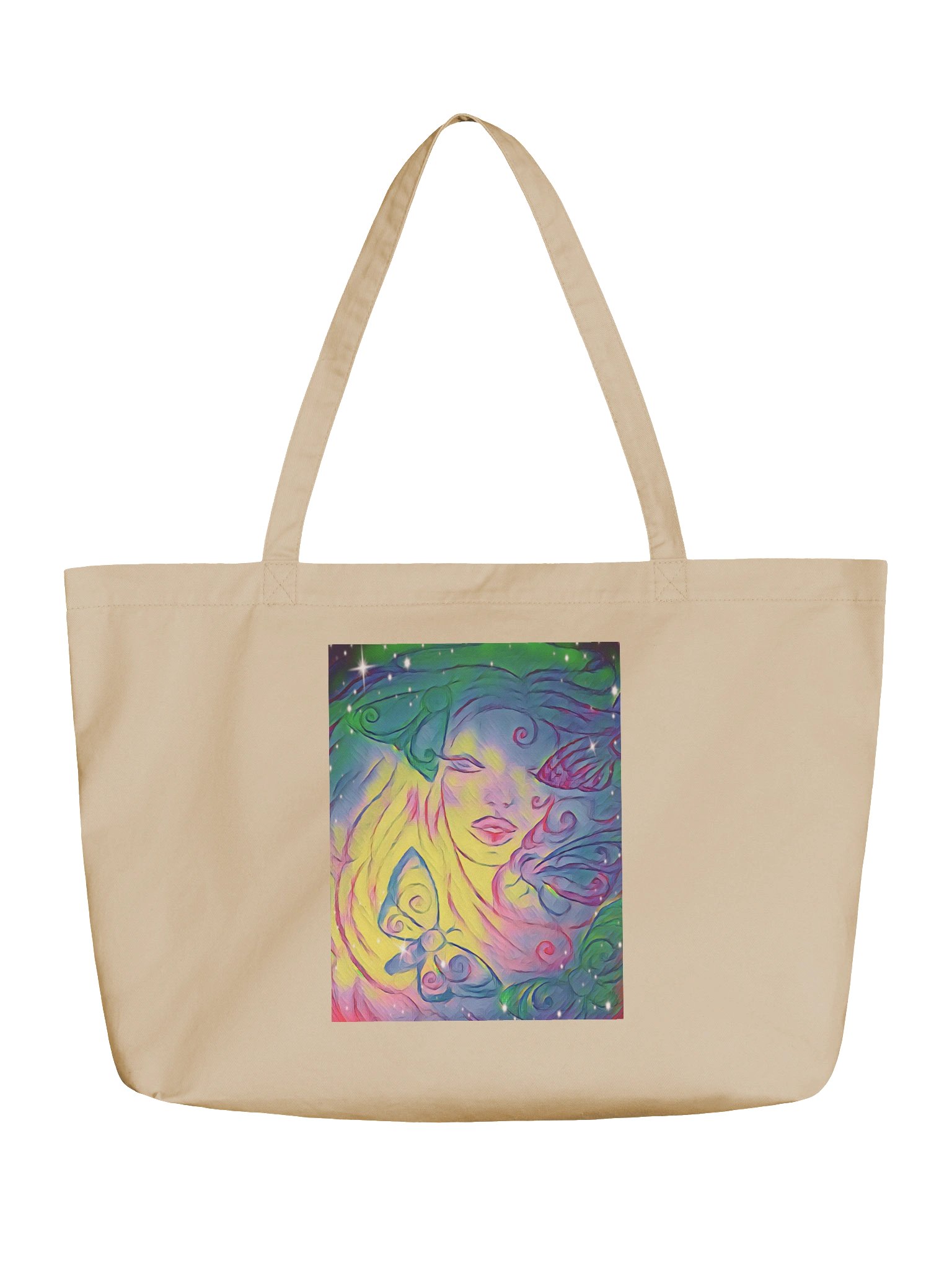 Aleia Radiant Rainbow Moth Tote Bag product image (1)