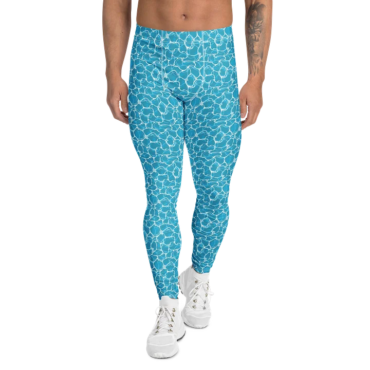 Unique Water Pattern Comfortable Men's Leggings product image (1)