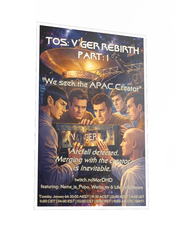 V'Ger Arcfall Pt.1 Poster - January 2026 product image (2)