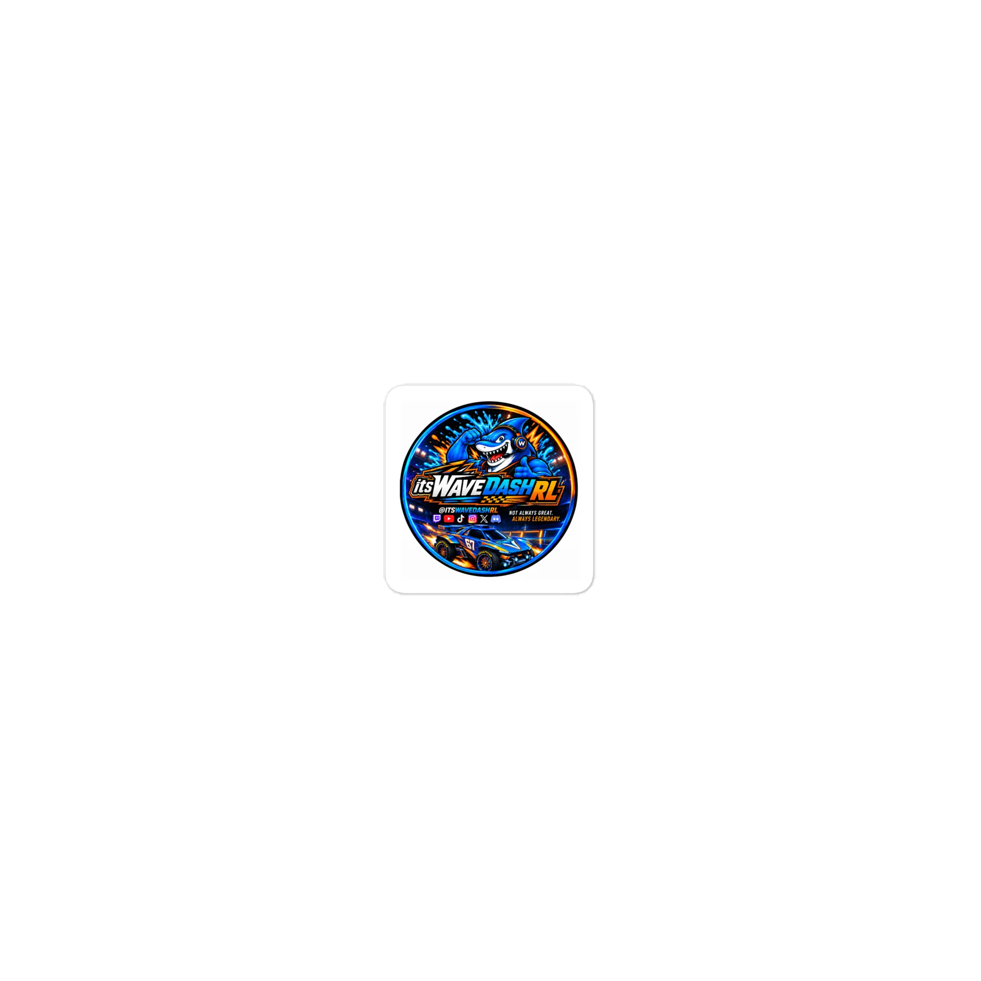 official @itsWaveDashRL circle sticker. product image (1)
