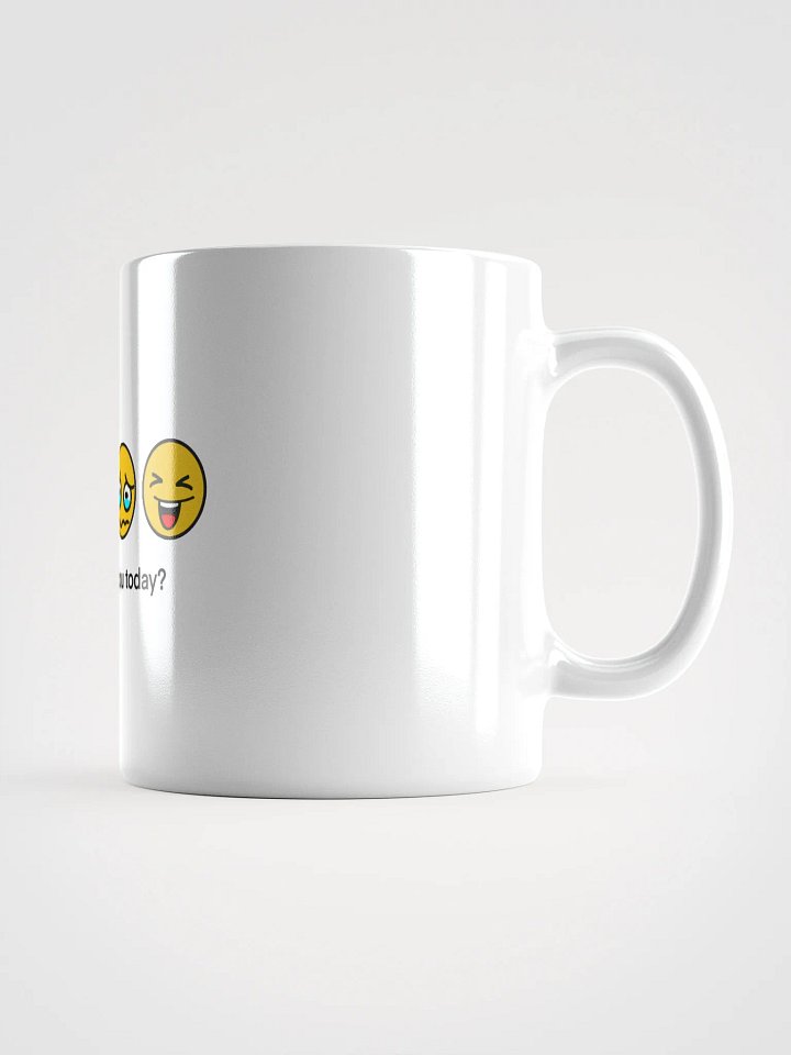 Emotion Expressions White Glossy Mug product image (2)