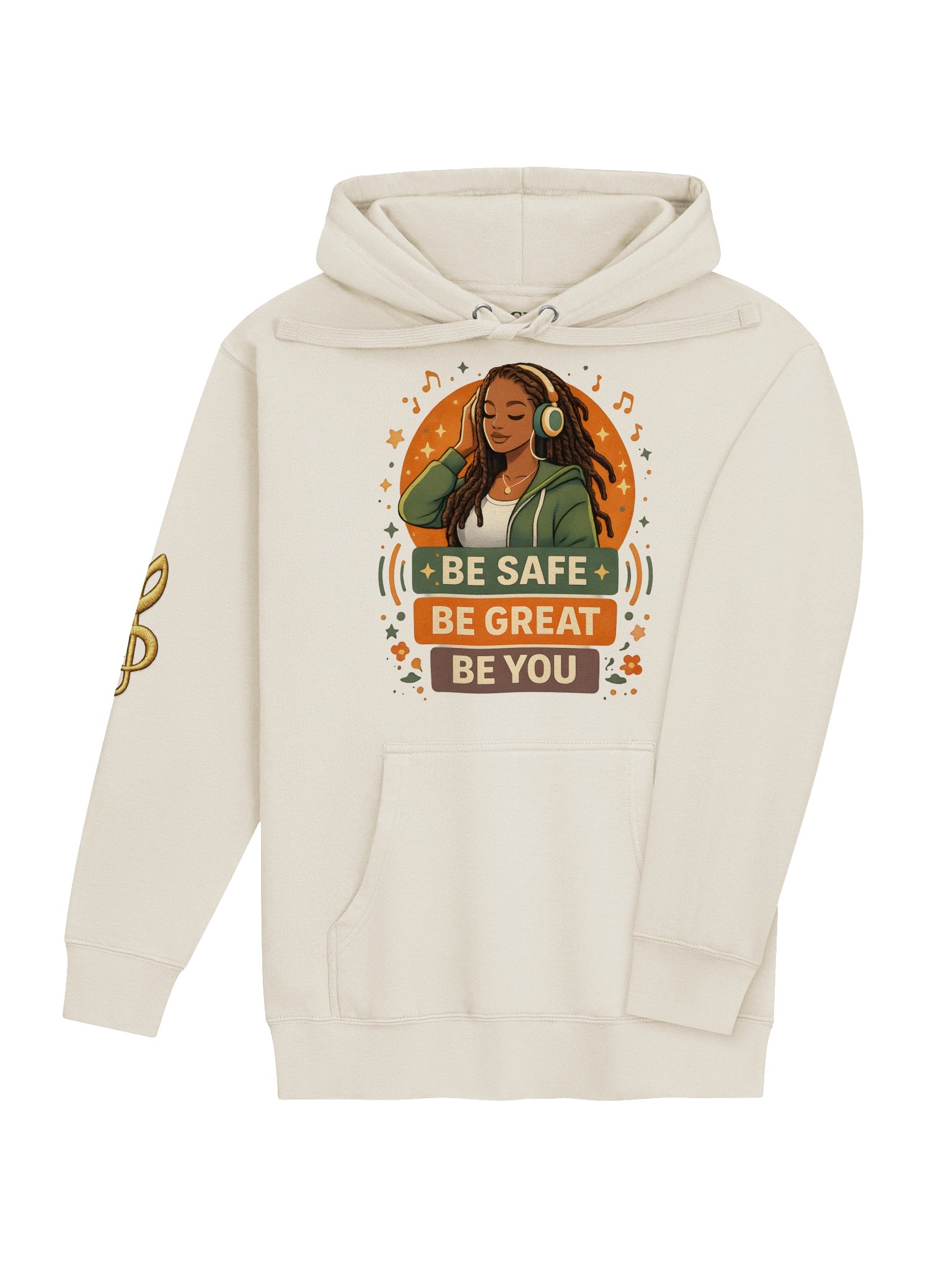 Be Safe Be Great Be You™ Music Lover Premium Hoodie product image (8)