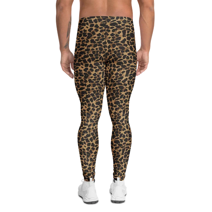 Bold Leopard Print Men's Leggings for Active Wear product image (2)