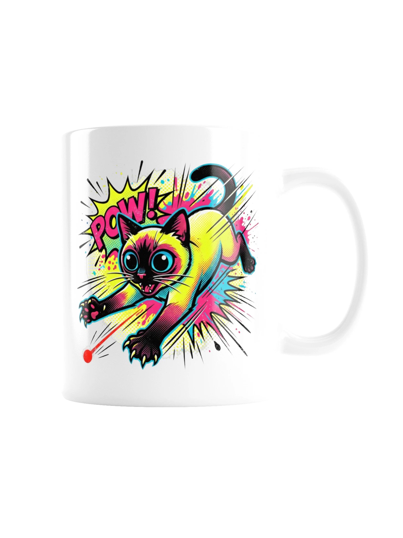 Laser Chase Siamese Mug product image (3)