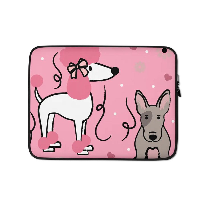 Pawsome Poodle Laptop Sleeve product image (2)