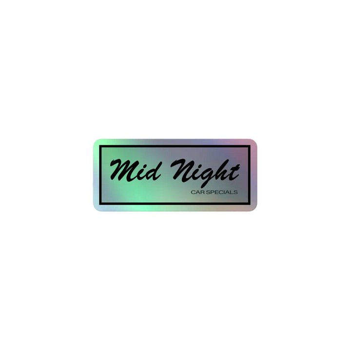 MidNight Car Specials Sticker (Holographic) product image (1)
