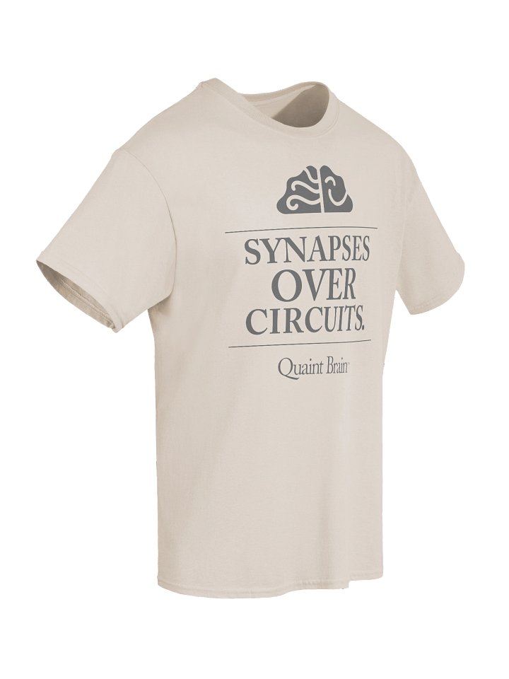 Quaint Brain™ Synapses Over Circuits Heavyweight Cotton Tee product image (2)
