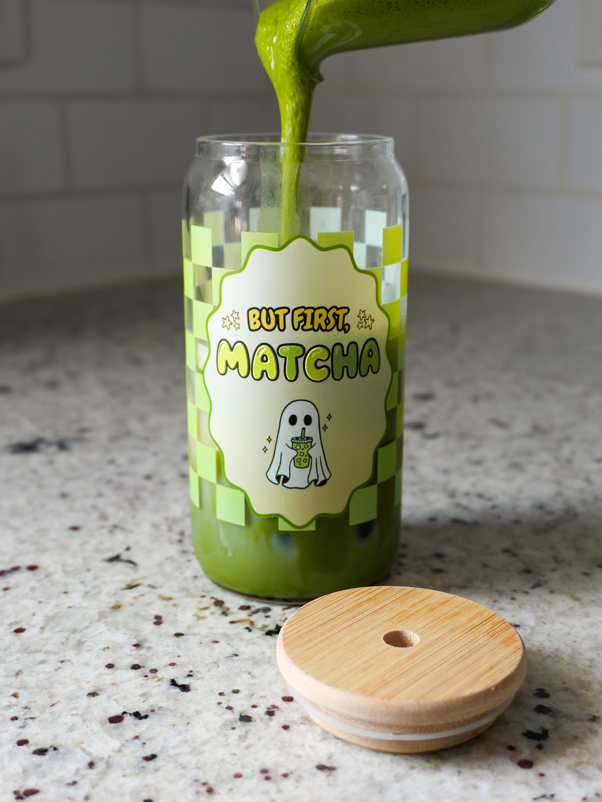 But First, Matcha - Ghost Glass Tumbler product image (5)