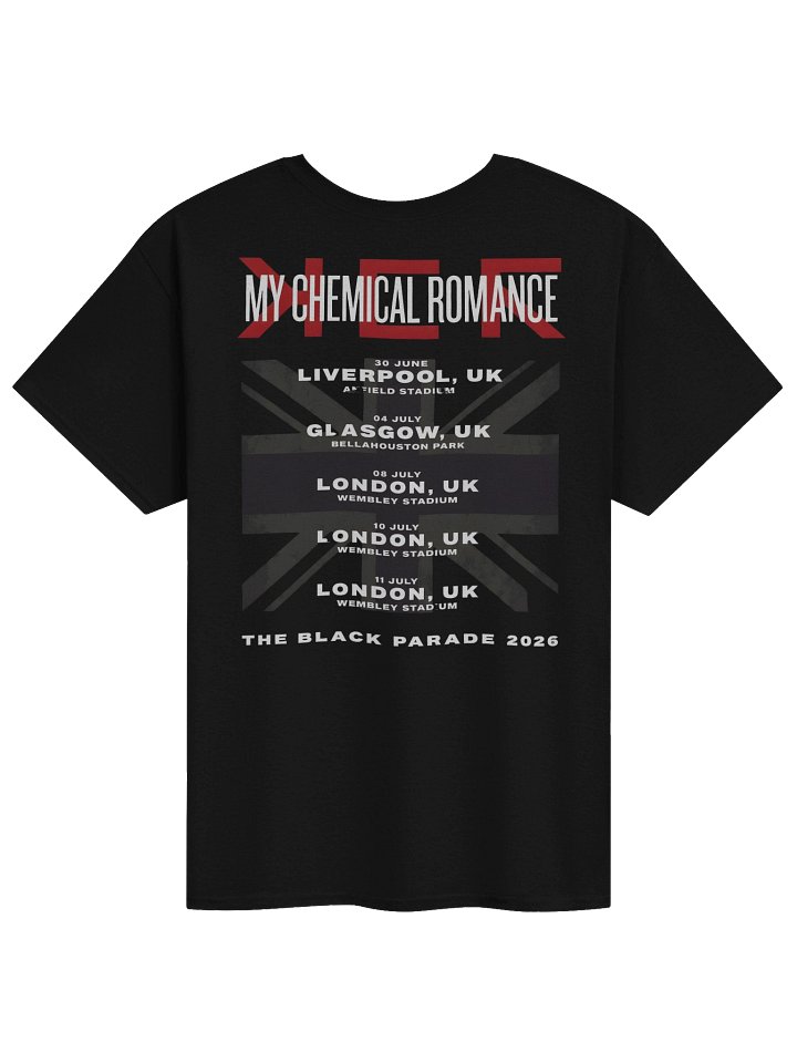 My Chemical Romance The Black Parade 2026 Tour UK Merch Tshirt product image (2)
