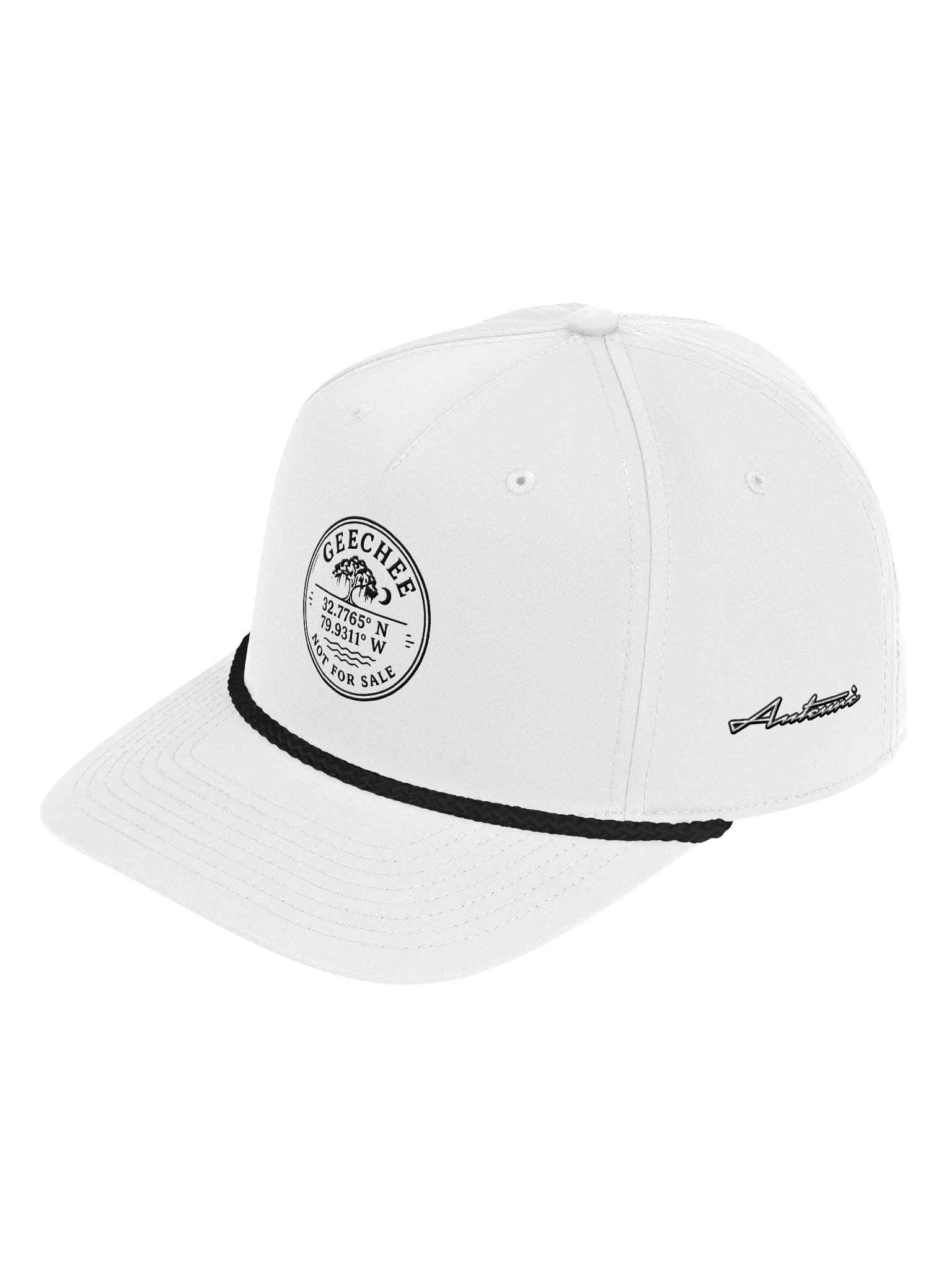 White GN4S Richardson Five-Panel Classic Rope Cap product image (3)