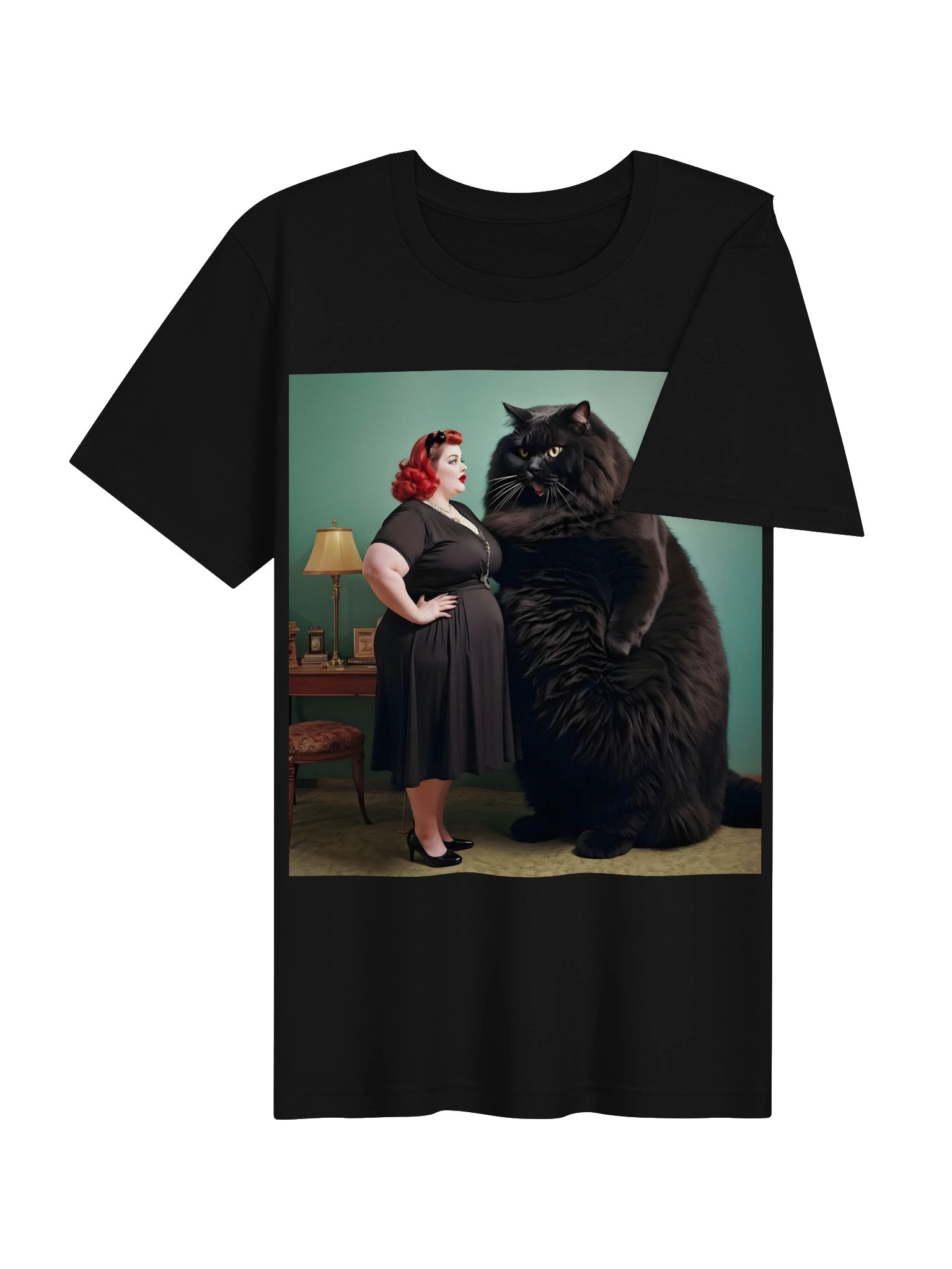 Black Puss | Bella+Canvas Unisex Supersoft T-Shirt product image (104)