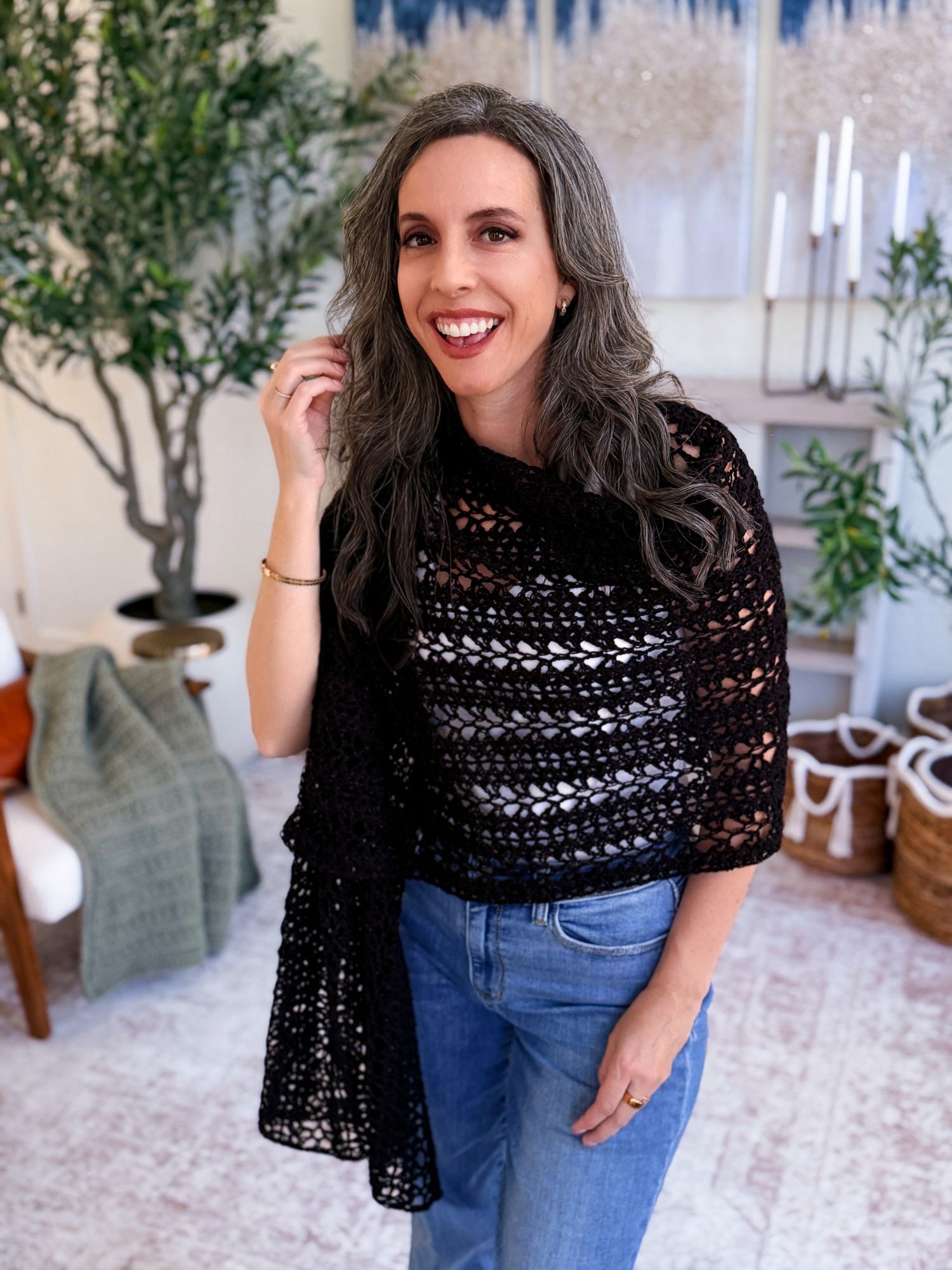 Willow Mesh Crochet Wrap product image (10)