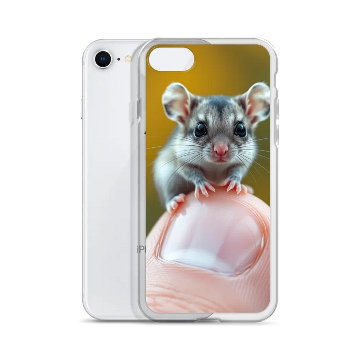 Tiny Mouse Clear iPhone Case product image (51)