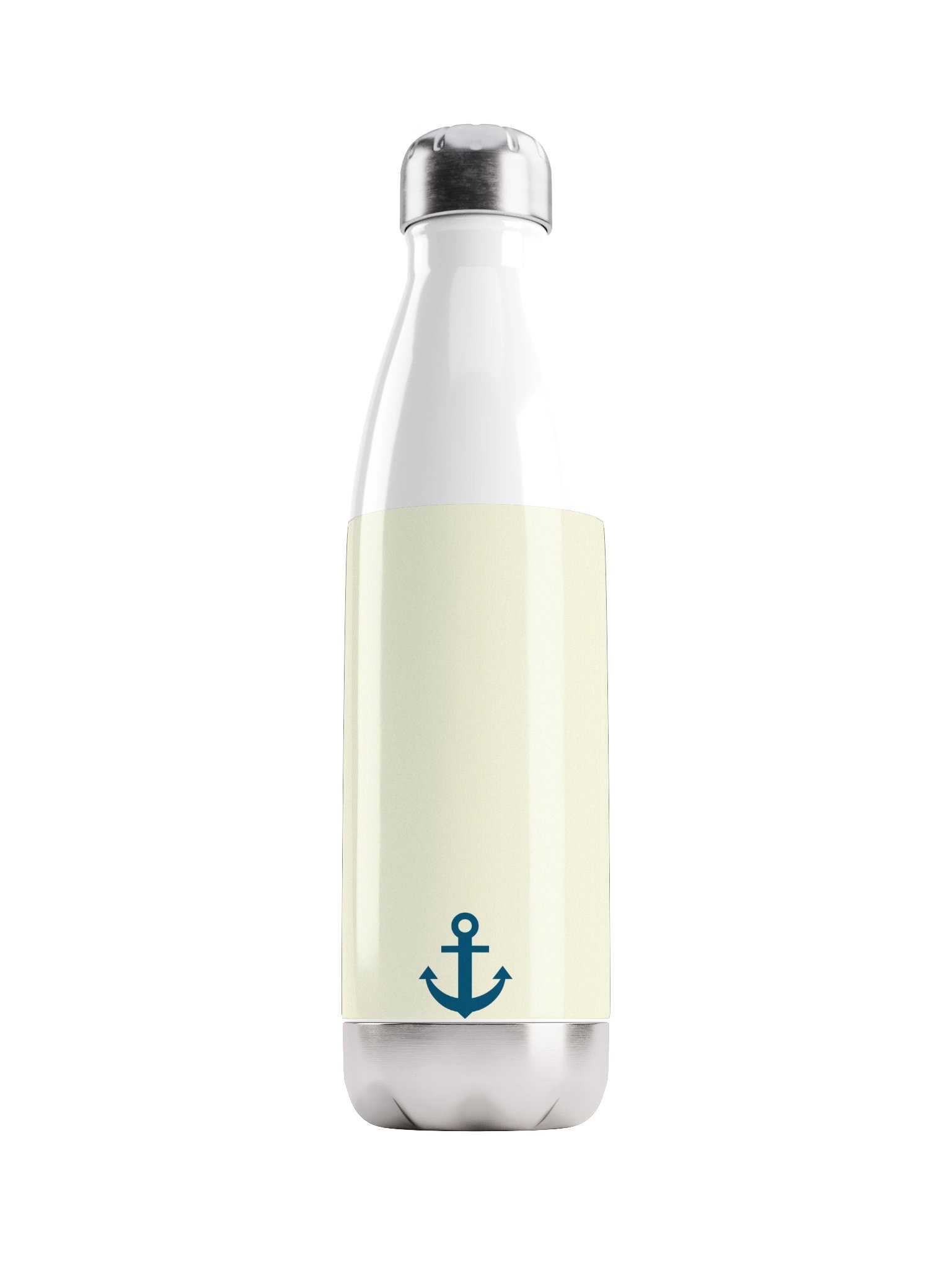 Minimalist Anchor Water Bottle, 17oz Stainless Steel Vacuum Flask, Insulated Bowling Pin Bottle, product image (1)