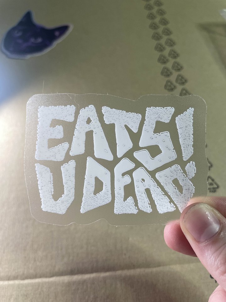 Clear EATS U DEAD! Sticker product image (2)