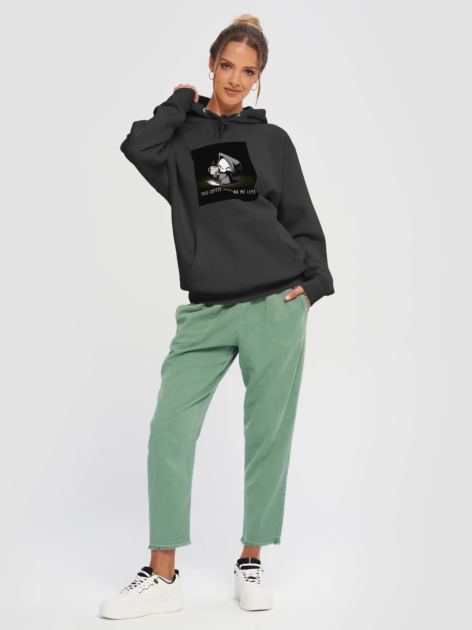 Grim Reaper Coffee Break Hoodie product image (33)