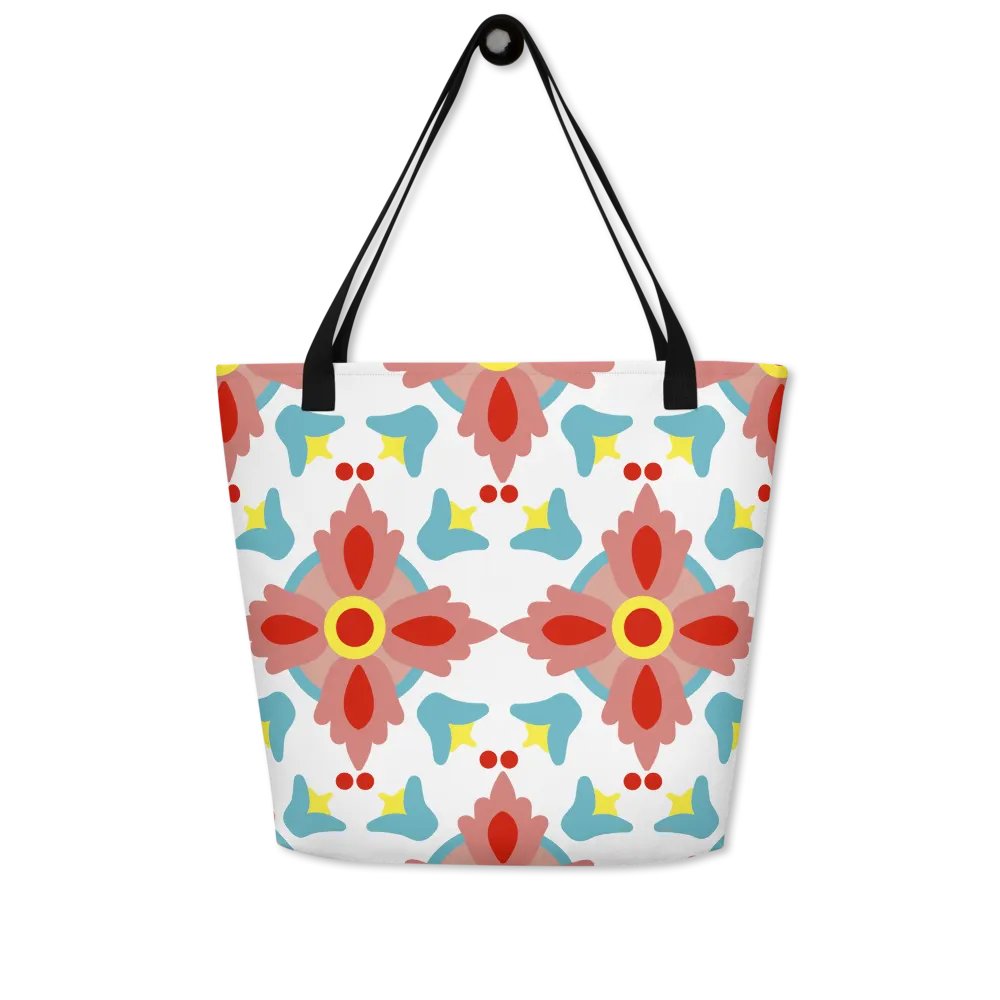 Symmetric Floral Dreams Tote Bag product image (8)