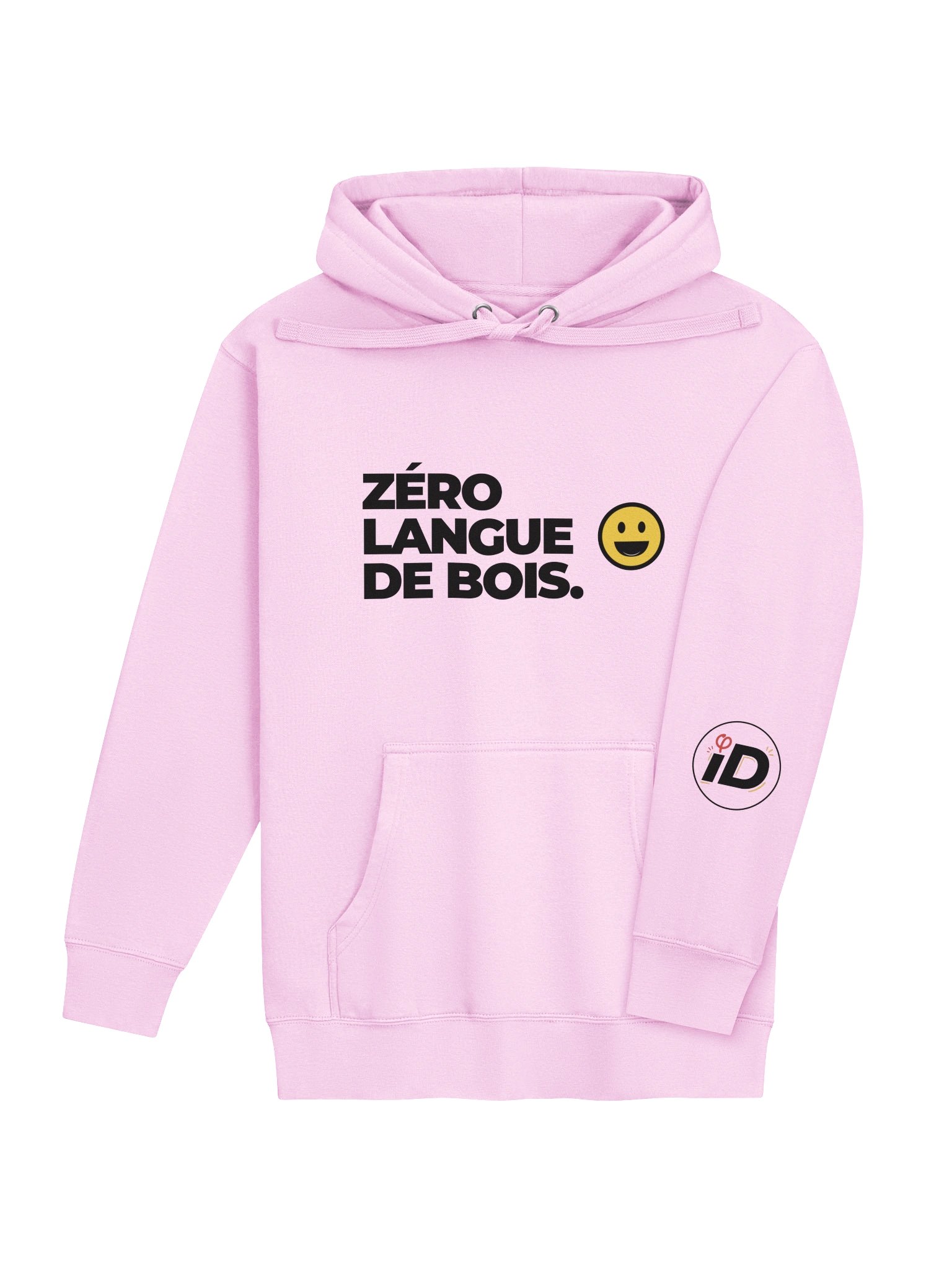 Sweat rose « Zéro langue de bois » product image (4)