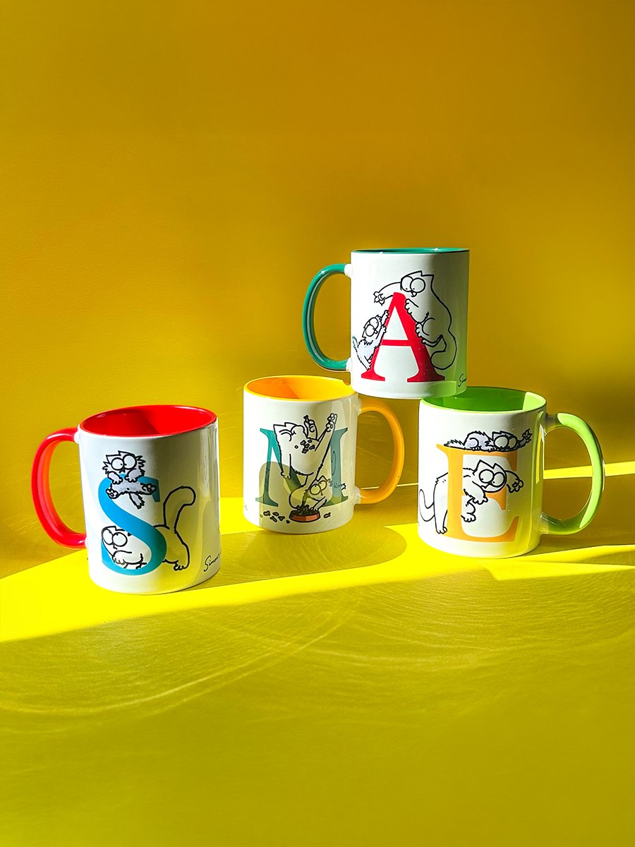 Cat Monogram Mug - J product image (6)