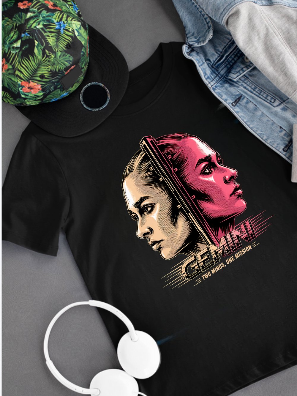 Gemini Two Minds Women's Zodiac T-Shirt product image (2)