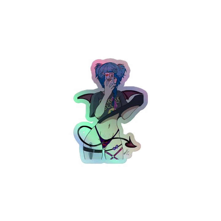 Holo cheese slüt sticker product image (1)