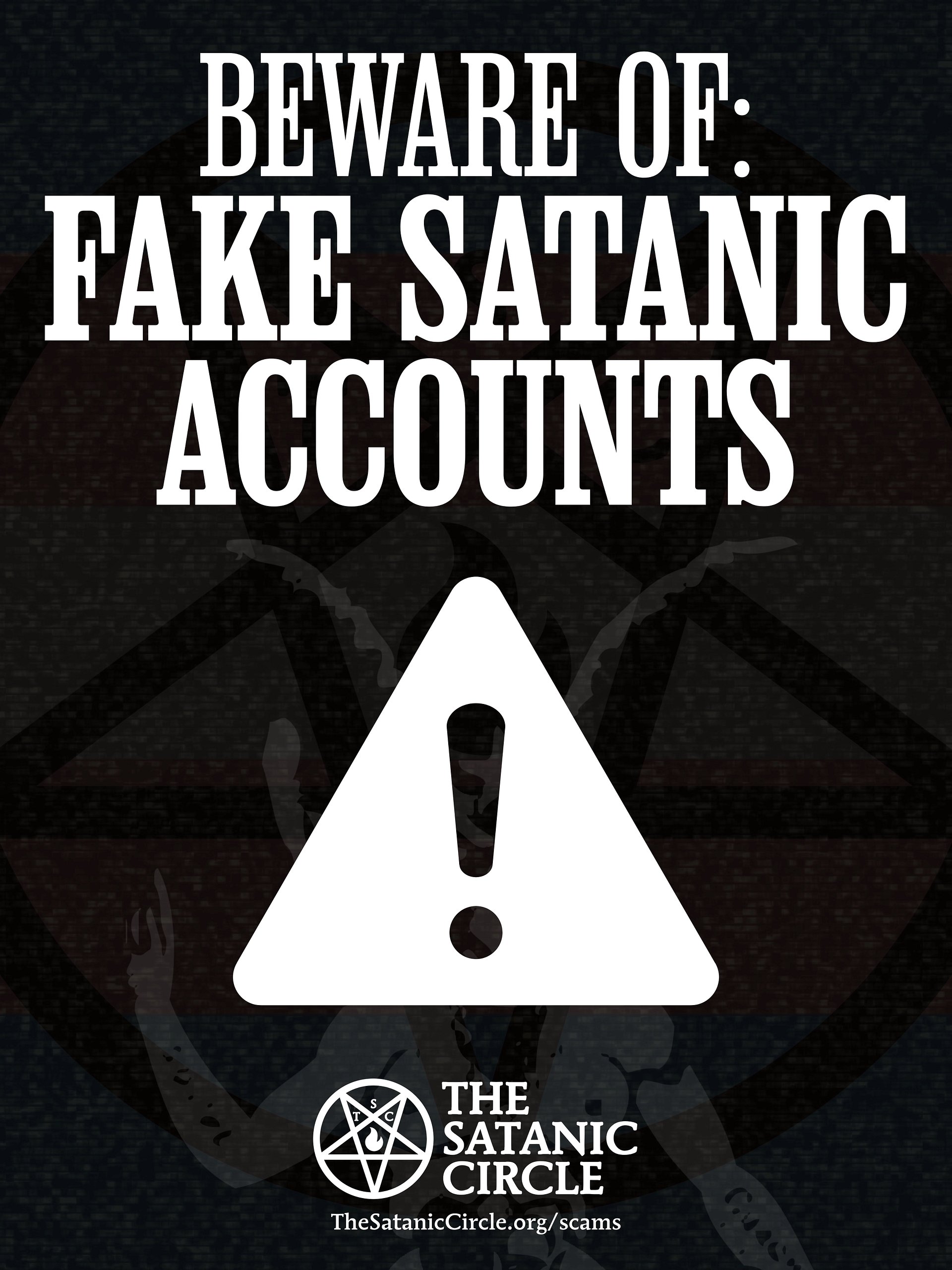 Satanic Lock Report Scam Accounts | The Satanic Circle