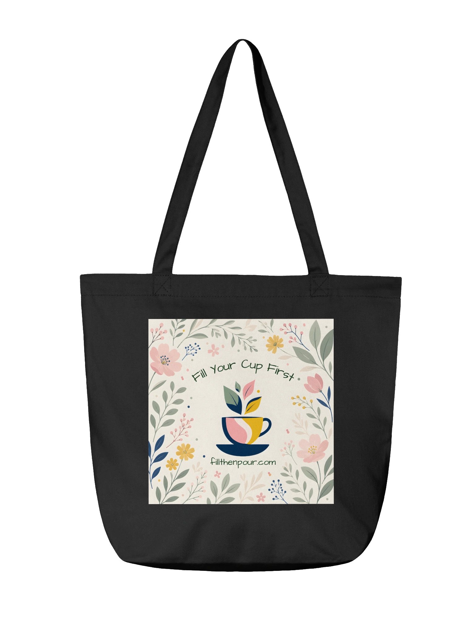 Fill Your Cup First Floral Tote product image (2)