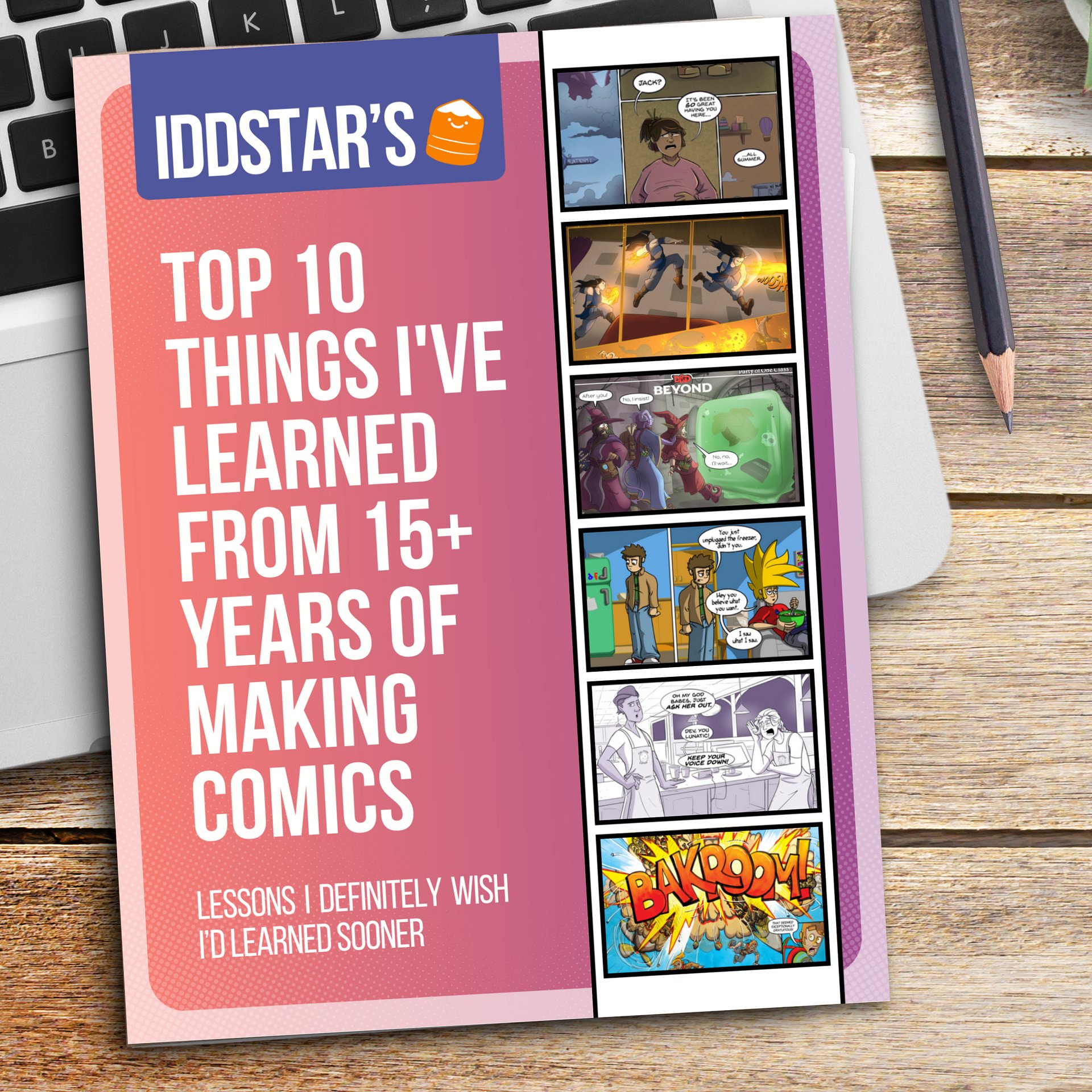 Iddstar’s Top 10 Things I've Learned From 15+ Years of Making Comics | Printed Book product image (2)