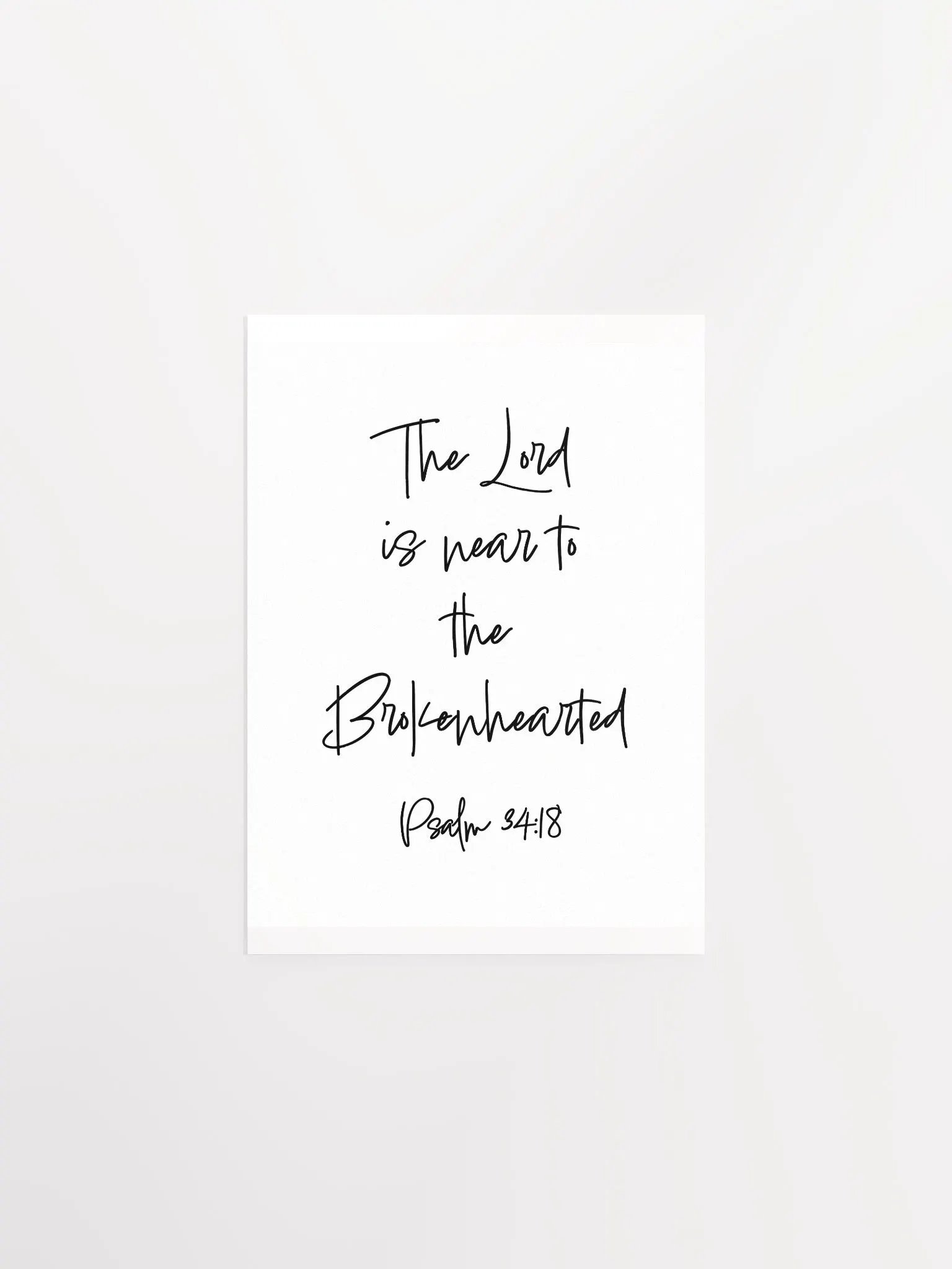 The Lord is Near to the Brokenhearted - Print product image (1)