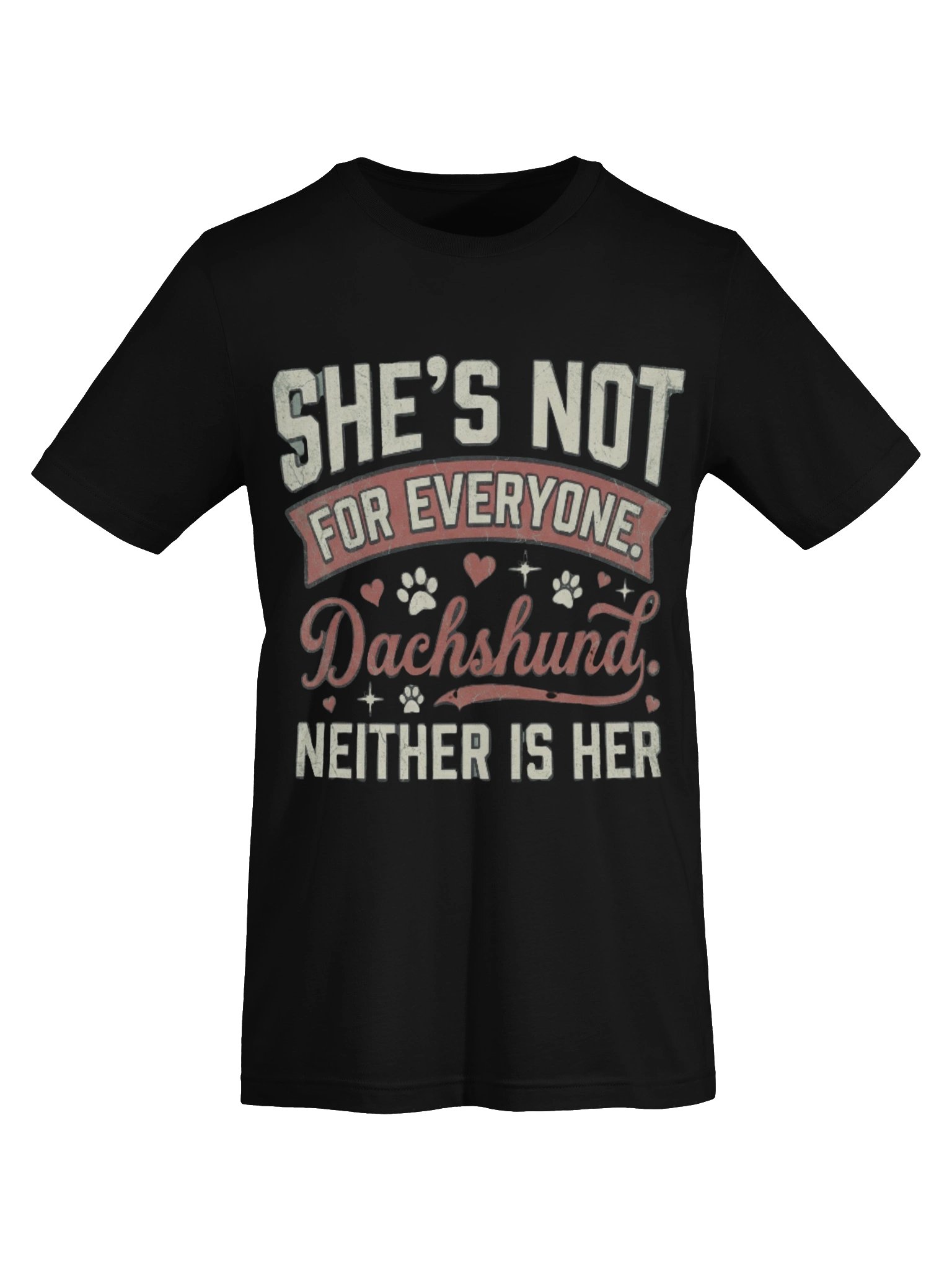 She's Not For Everyone Dachshund T-Shirt - Vintage Soft Wiener Dog Mom Tee product image (39)