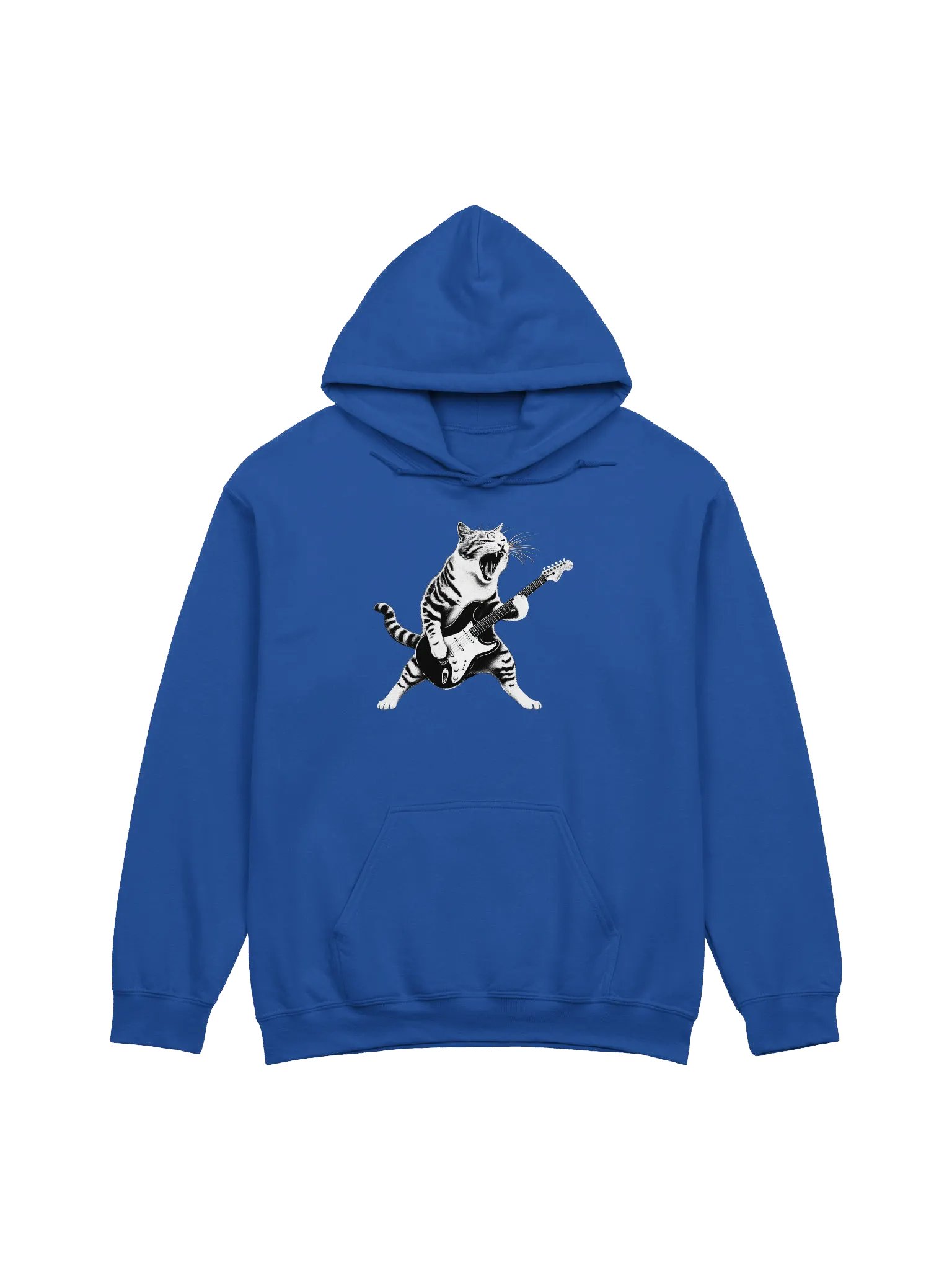 CAT PLAYING GUITAR HOODIE product image (1)