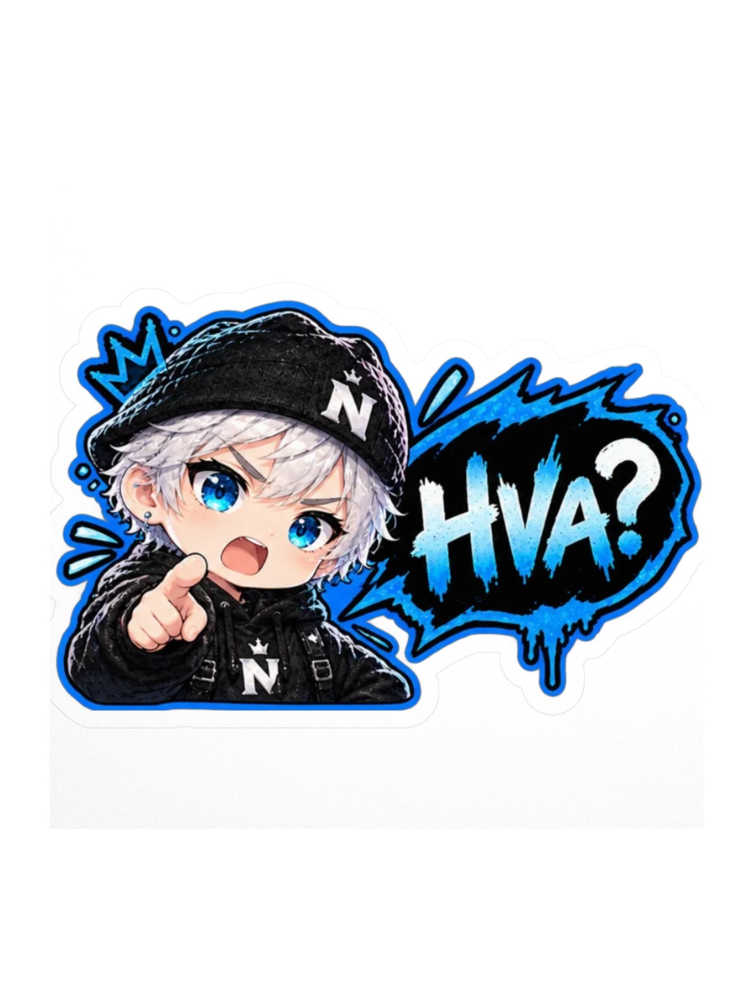 HVA Anime Kiss Cut Sticker product image (1)