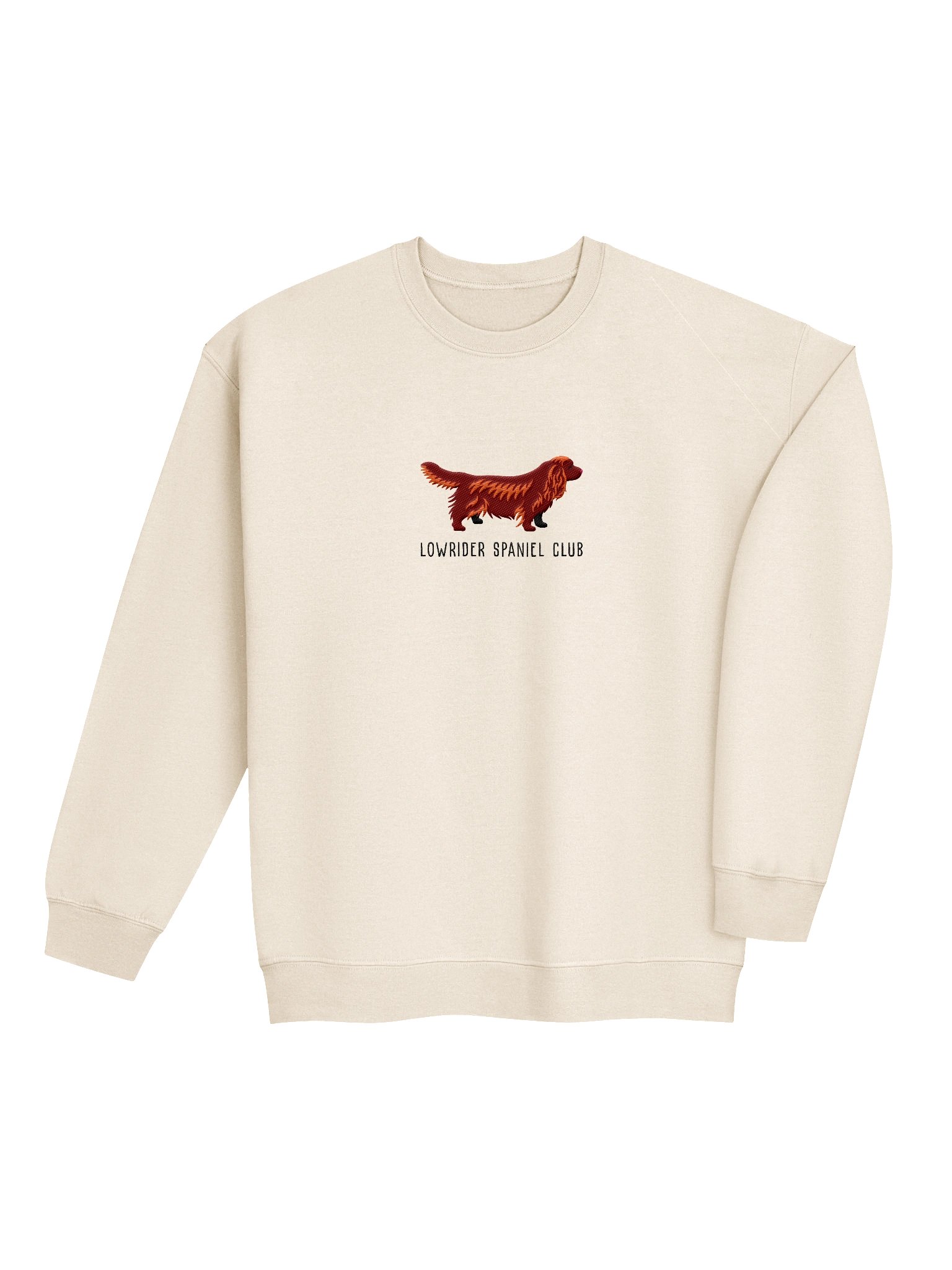 Lowrider Spaniel Club Sweatshirt (Embroidered) of a Sussex Spaniel(Liver) product image (7)