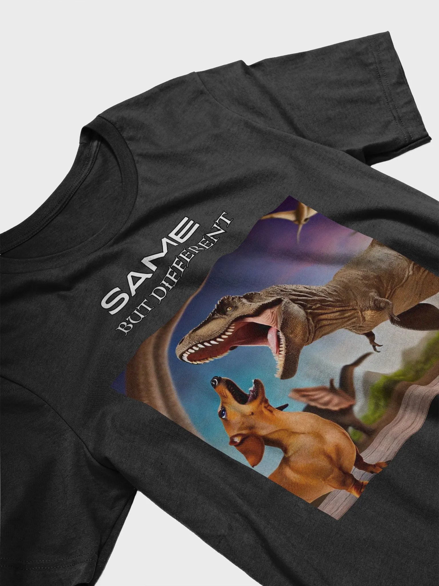 Same But Different - Dino & Dachshund Duo T-Shirt product image (3)