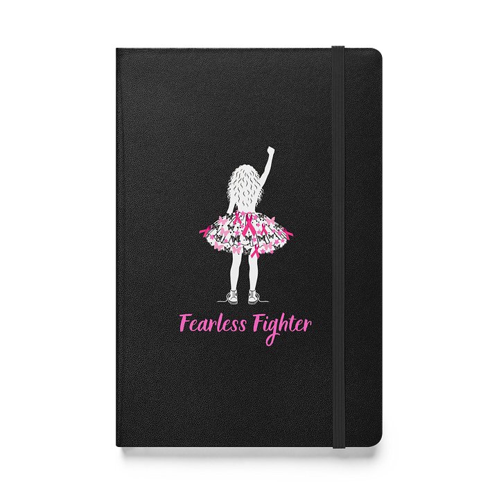 Breast Cancer - Fearless Fighter Bound Notebook [black] product image (1)