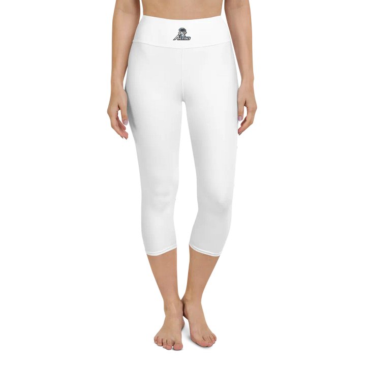 Astro Women's High-Waisted White Yoga Capri Leggings product image (1)