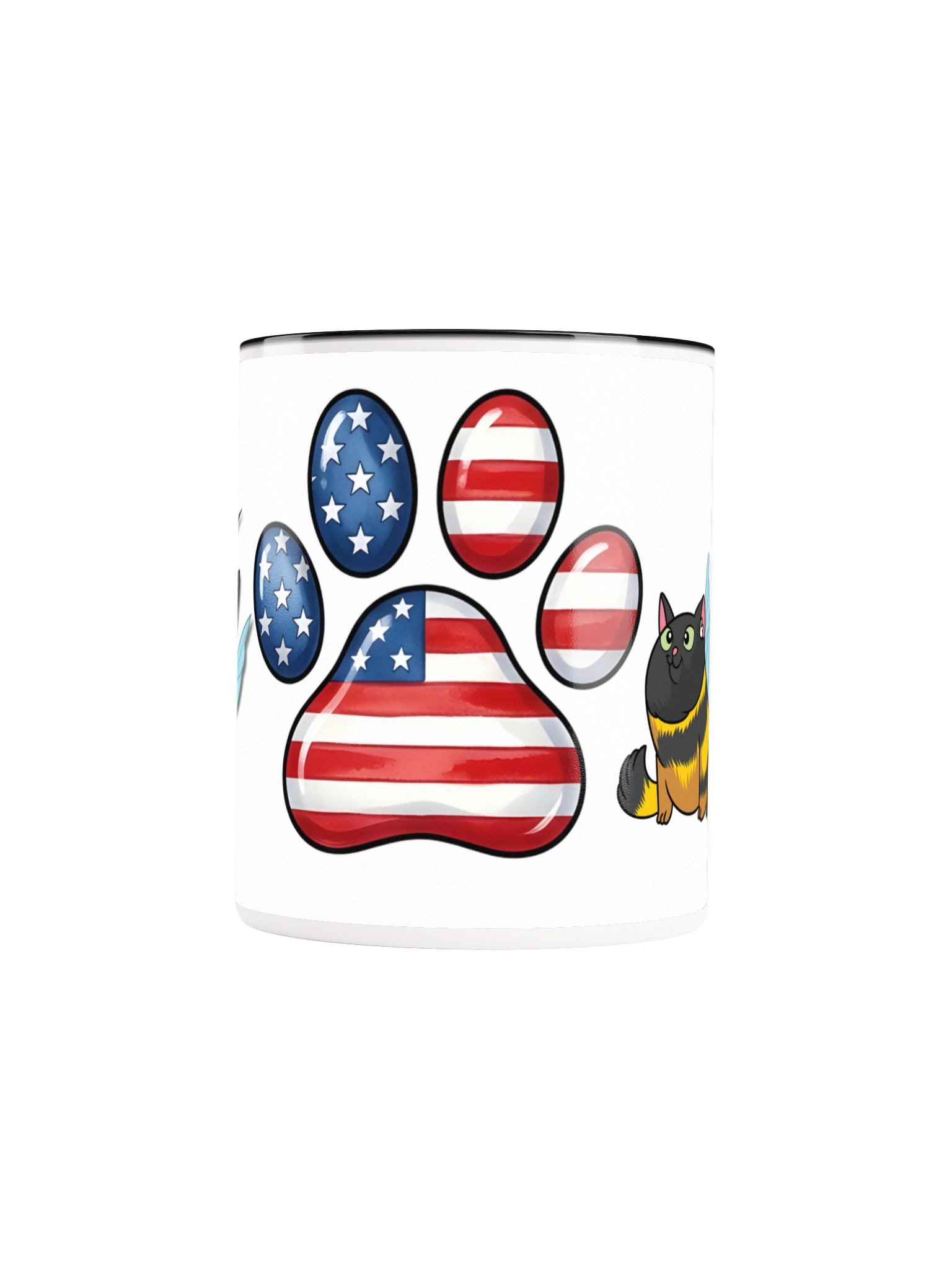Patriotic Paw Print Accent Mug product image (38)