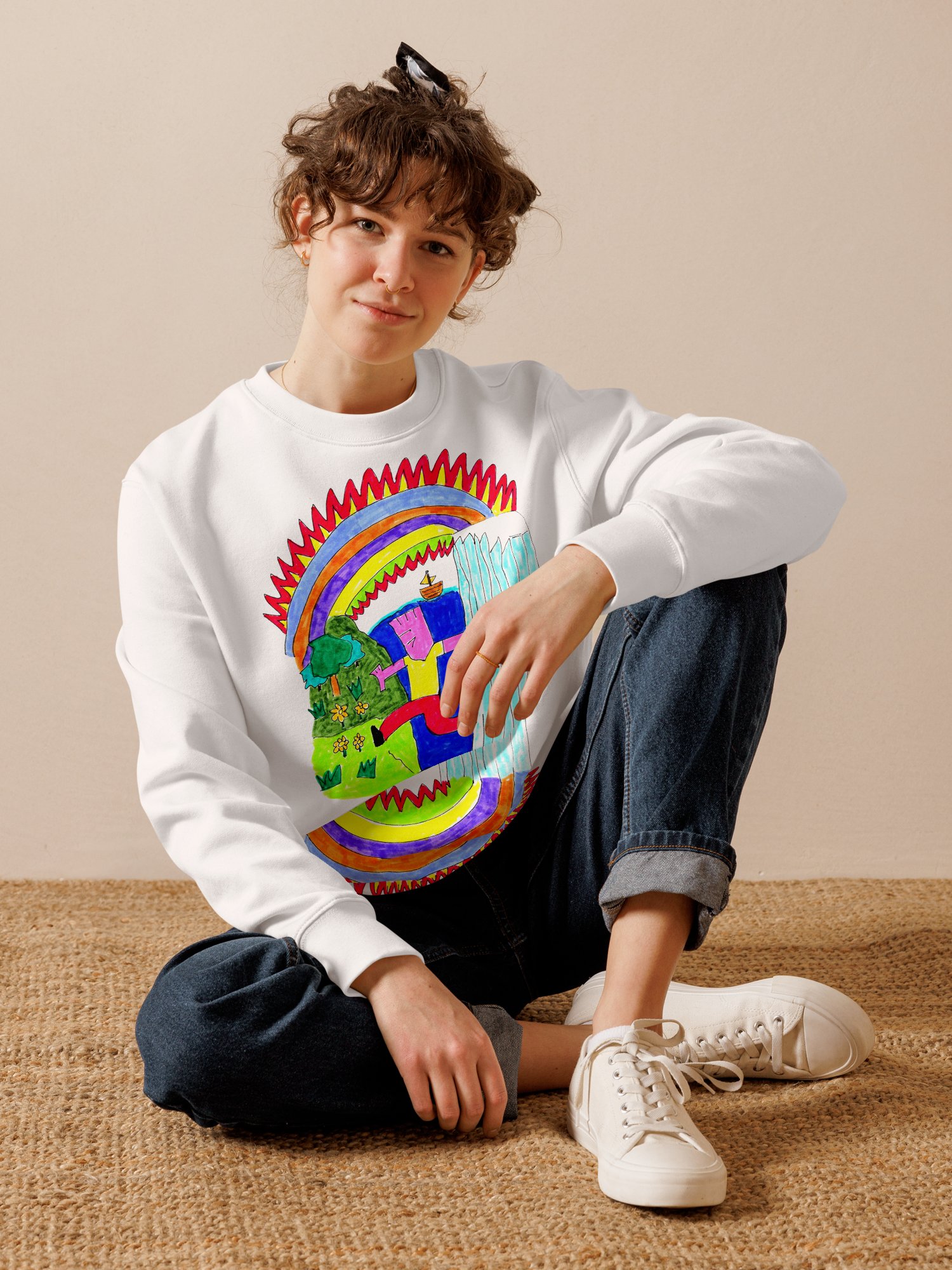 Abstract Lands Beyond Unisex Eco Sweatshirt product image (35)