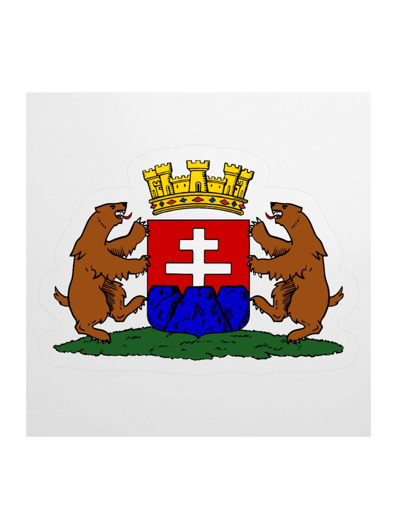 Slovakia Coat of Arms Kiss Cut Sticker product image (1)