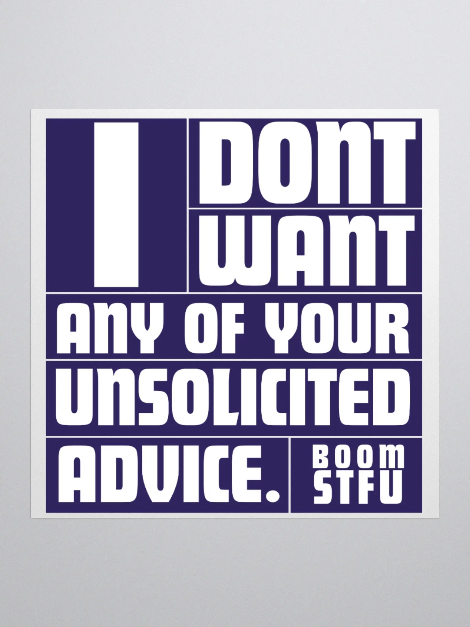 new STFU sticker! product image (1)