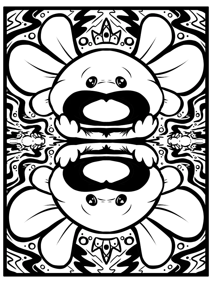Axolotl - Coloring Page product image (1)