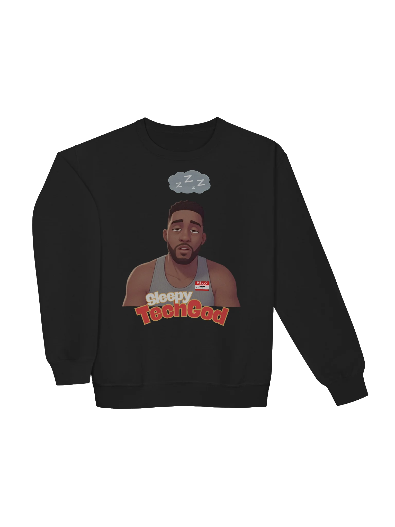 The Sleepy Tech God Sweatshirt | Official Downtime Gear product image (3)