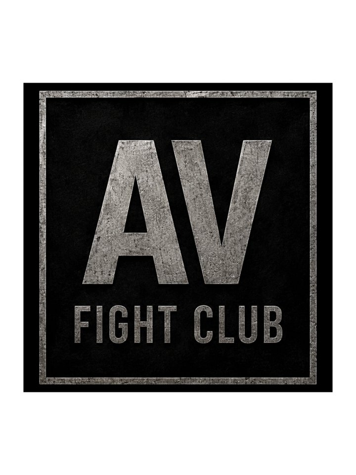 AV FIGHT CLUB LOGO STICKER (SQUARE) product image (2)