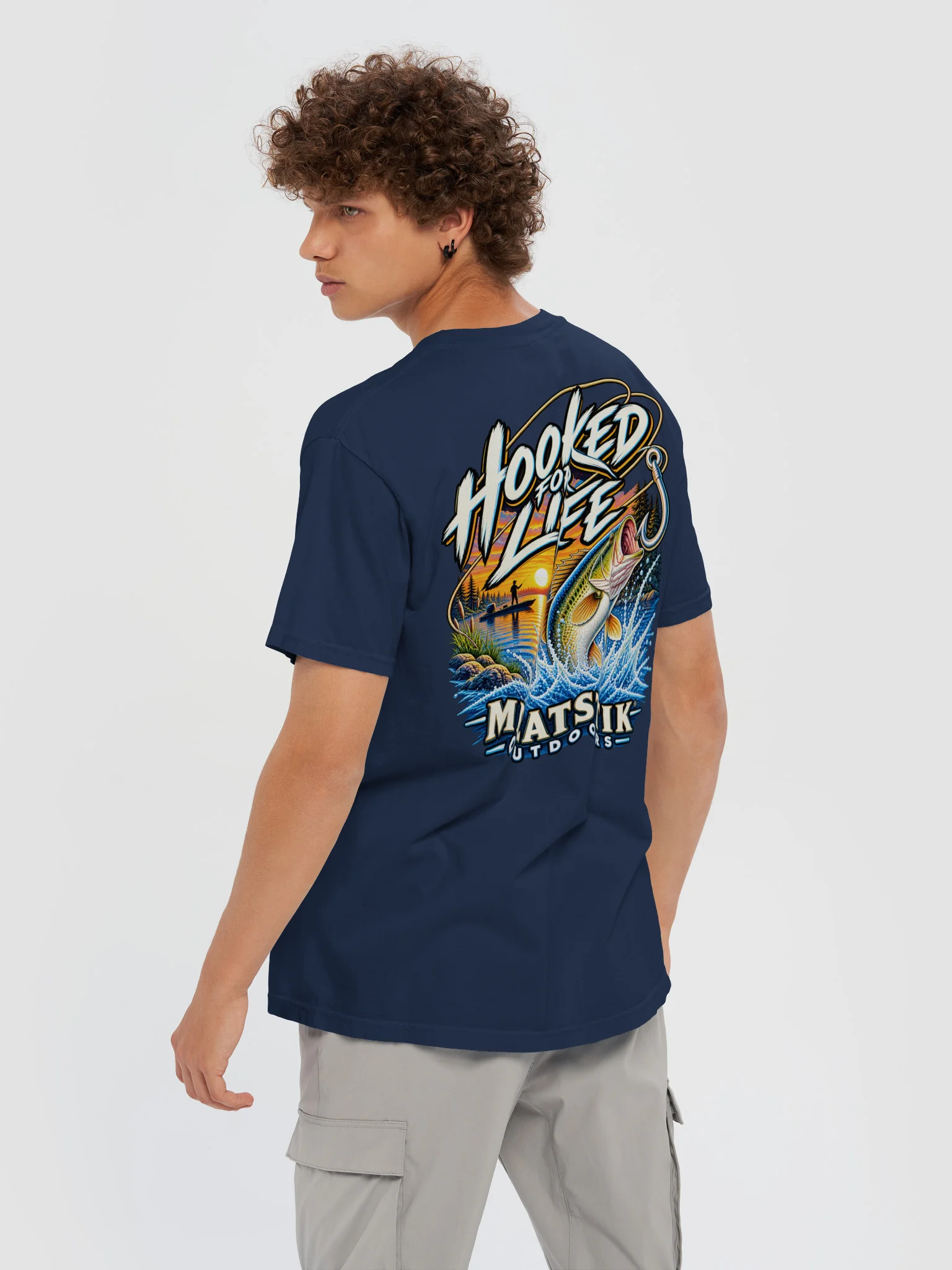 Hooked For Life Bass Fishing Tee product image (10)
